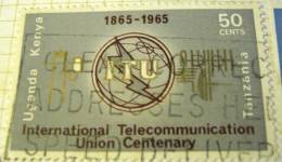 Kenya Uganda Tanzania 1965 International Telecommunication Union Centenary 50c - Used - Kenya, Ouganda & Tanzanie