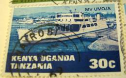 Kenya Uganda Tanzania 1968 MV Umoja 30c - Used - Kenya, Ouganda & Tanzanie