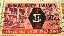 Kenya Uganda Tanzania 1969 International Labour Organisation 50th Anniversary 50c - Used - Kenya, Uganda & Tanzania