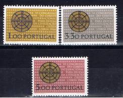 P Portugal 1966 Mi 1000-02 Mnh - Nuovi