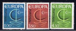 P Portugal 1966 Mi 1012-14 Mnh EUROPA - Neufs