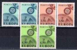 P Portugal 1967 Mi 1026-28 Mnh EUROPA (Paare) - Neufs