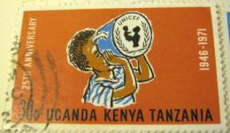 Kenya Uganda Tanzania 1972 25th Anniversary Of UNICEF 30c - Used - Kenya, Uganda & Tanzania