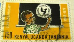 Kenya Uganda Tanzania 1972 25th Anniversary Of UNICEF 1.50s - Used - Kenya, Ouganda & Tanzanie