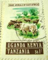 Kenya Uganda Tanzania 1975 Rare Animals Of East Africa Albino Buffalo 1s - Used - Kenya, Ouganda & Tanzanie