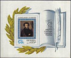 1974 175th Birth Anniv A.S.Pushkin MS Russia Stamp MNH - Collezioni