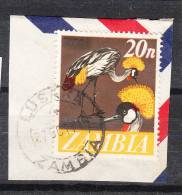 Zambia   -   1968.  Gru Dal Ciuffo.  Pavonina Crane - Storks & Long-legged Wading Birds