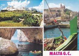 Cp , MALTE , Mdina , Blue Grotto , Multi-Vues - Malte