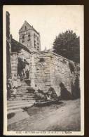 CPA Animée AUVERS SUR OISE LEglise Le Vieil Escalier - Auvers Sur Oise