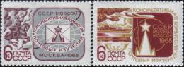 1968 UPU Consultative Horse Airplane Ship Train Russia Stamp MNH - Collections
