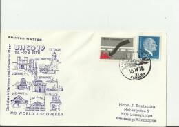 TURKEY 1978 – FDC SHIP “WORLD DISCOVERER” 22 DAY EAST MEDITERRANEAN & BLACK SEA DISCO 19 ADDR W 2 STS APR 13 RE.TU162 - Covers & Documents
