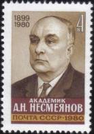 1980 Academician A.N.Nesmeyanov 1899-1980 Russia Stamp MNH - Collections