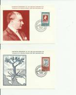 TURKEY 1981 – SET OF 2 POSTAL CARDS 100 YEARS ATATURK BIRTH – BALKANFILA STAMP EXHIBITION EACH  W 1 ST OF 50 LS – ISTAMB - Covers & Documents