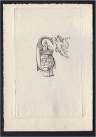 1895 ALBERT LEROY PAUVRE ARTISTE PARIS REPARATEUR EX-LIBRIS ALFORT SEINE GRAVE A CRETEIL LEFEBRE ANGE  BOOKPLATE - Bookplates