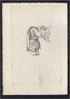 1895 ALBERT LEROY PAUVRE ARTISTE PARIS REPARATEUR EX-LIBRIS ALFORT SEINE GRAVE A CRETEIL LEFEBRE ANGE  BOOKPLATE - Ex-Libris