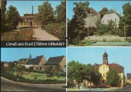 AK Bad Düben, Platz Der Jugend, Burg Mit Freilichtbühne, Rathaus, Gel, 1975 - Bad Dueben