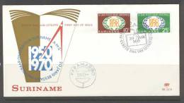 SURINAME 1970 FDC E74  BLANCO VERY FINE - Surinam ... - 1975