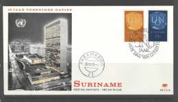 SURINAME 1970 FDC E76  UNO VN BLANCO VERY FINE - Surinam ... - 1975