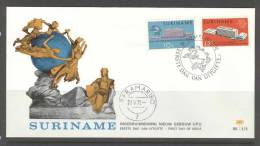 SURINAME 1970 FDC E75  BLANCO VERY FINE - Surinam ... - 1975