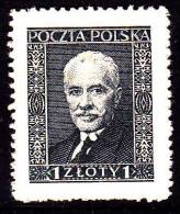 Poland 1928 1zl Moscicki Fi 239 Mint Hinged - Used Stamps