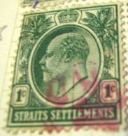 Straits Settlements 1902 King Edward VII 1c - Used - Straits Settlements
