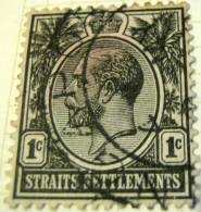 Straits Settlements 1919 King George V 1c - Used - Straits Settlements