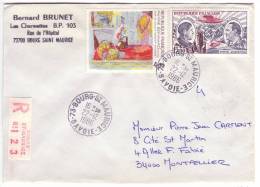 FRANCE.  Lettre Recommandée De 1986, Cover, Letter, Aircraft, AVION, Guillomet, Codos, N° A48 - Lettres & Documents