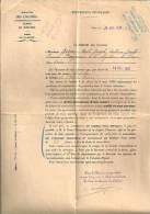 1929  Nomination De Chevalier De L'Ordre De L'Etoile Noire à Giron Joseph à  Légation Caire Postage Inclus Pour L'Europe - France