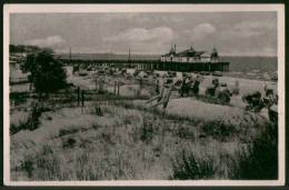 AK Ahlbeck, Seebrücke, Strand, Ung, Alt - Usedom