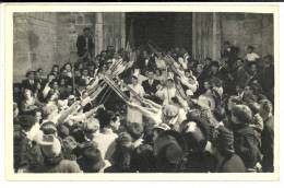 LA MOTHE SAINT HERAY - Carte Photo - Les Rosières, Sortie De L'Eglise - 1946 - La Mothe Saint Heray