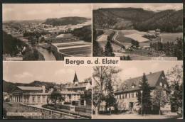 AK Berga/Elster, Oberhammer, Bergarbeiter-Klubhaus, Postamt, Ung, 1970 - Bad Elster