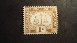 Hong Kong  1923  Scott #J1  MH - Ungebraucht