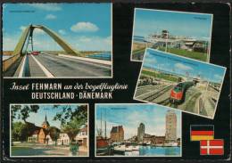 AK Insel Fehmarn, Vogelfluglinie, Burgstaaken, Gel 1965 - Fehmarn