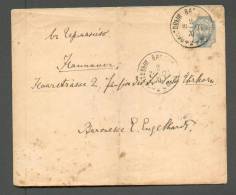 RUSSIA  1903  POSTAL STATIONERY  COVER  TPO  TRAIN  POSTAL WAGON  No.240 TO GERMAY  HANNOVER - Postwaardestukken