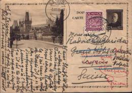 Czechoslovakia-Postal Stationery Postcard 1933-Prague - Postcards