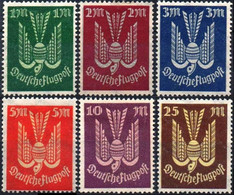 ALLEMAGNE REICH EMPIRE Poste Aérienne 8 à 13  ( * MLH Et (*) NG) - Poste Aérienne & Zeppelin