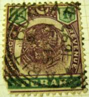 Perak 1895 Tiger 1c - Used - Perak