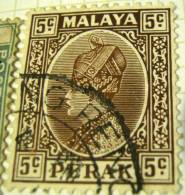 Perak 1935 Sultan Iskandar 5c - Used - Perak