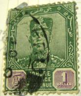 Johore 1904 Sultan Sir Ibrahim $1 - Used - Johore