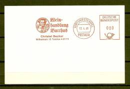 DEUTSCHE BUNDESPOST, 13/04/1981 VORFÜHSTEMPEL POSTALIA   (GA3082) - Vini E Alcolici