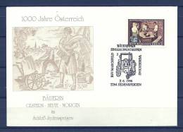 REPUBLIK ÖSTERREICH, 02/06/1996 1000 Jahre Österreich -  JEDENSPEIGEN  (GA3168) - Vins & Alcools