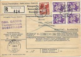 1934 Einzugsmandat Mit 4er Block - Storia Postale
