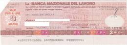 BANCA NAZIONALE DEL LAVORO  /  Assegno Circolare _ Fino A 3.000.000 Di Lire - Sonstige & Ohne Zuordnung