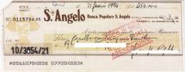 BANCA S. ANGELO /  Assegno Bancario - Altri & Non Classificati
