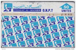 Morocco, MOR-28e, 50 Units, O.N.P.T. Logos, Control Number : 504C - Morocco