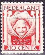 1924 Kinderzegels 10 + 2½ Cent Rood Ongestempeld NVPH 143 - Nuovi