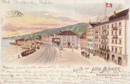 Suisse - Rorschach - Gruss Vom Hôtel Anker - Oblitération Rorschach Liège Belgique 1912 - Rorschach