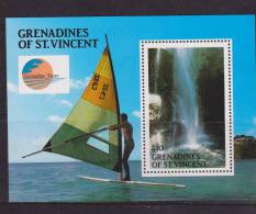 St Vincent Grenadines 1988 Tourism $10 Waterfall Miniature Sheet MNH - St.Vincent (1979-...)