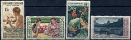 Polynésie Française Aérienne Année 1958 Complète --Yvert   PA 1 à 4 **  Neuf Sans Charnière -- Cote 85 € - Unused Stamps