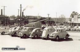 Blacktown, Sydney - 1961 Seven Hills Railway Station - Cars Holden, Volkswagen - Council Reproduction Card Unused - Sydney